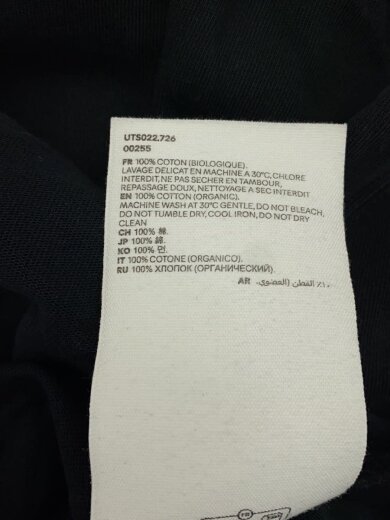 商品画像：Tシャツ/M/コットン/BLK/UTS022.726// 5