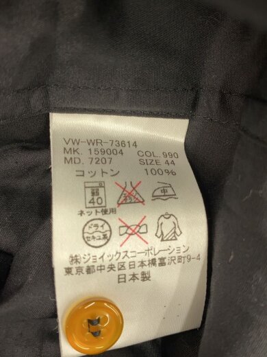 商品画像：変形カラーシャツ/長袖シャツ/44/コットン/BLK/VW-WR-73614 5