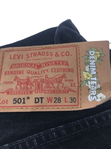 商品画像：×Denim Tears/501/Mono Cotton Wreath Jeans/28/デニム/BLK 4