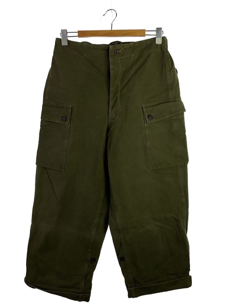 MILITARY / カーゴパンツ/82×80/コットン/KHK/無地/ダブルフェイスカーゴパンツ/オランダ軍