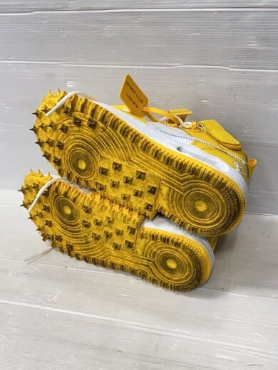 商品画像：OFF-WHITE X AIR FORCE 1 MID_オフホワイト X エアフォース 1 ミッド/24cm/YLW 4