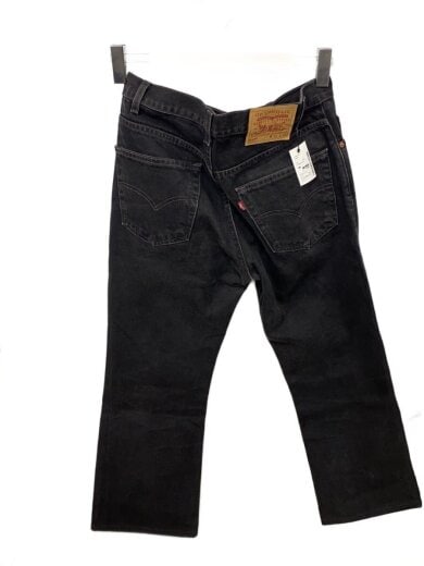 商品画像：90s/ボタン裏493/ブーツカットパンツ/32/コットン/BLK/無地/40513-7113/517 2