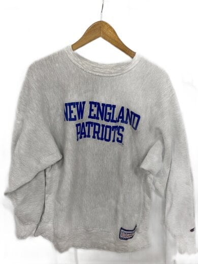 商品画像：スウェット/XL/コットン/GRY/無地/90s/刺繍タグ/NEWENGLANDPATRIOTS 1