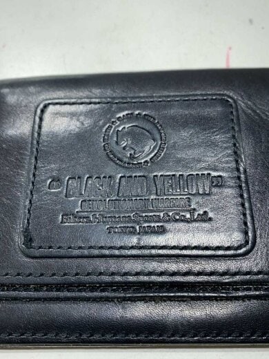 商品画像：2つ折り財布/レザー/BLK/無地/メンズ 3