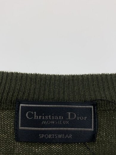商品画像：MONSIELUR/Vネック/ニット・セーター(厚手)/L/ウール/KHK/無地/DS-8539// 3