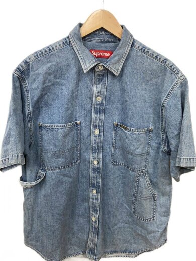 商品画像：25SS/Loose Fit Denim Painter Shirt/S/デニム/IDG/無地 1