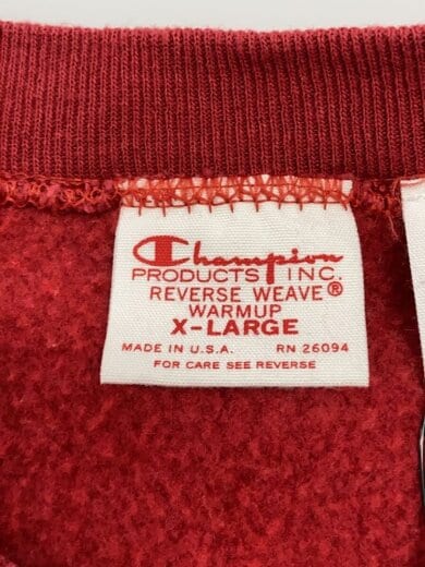 商品画像：スウェット/XL/コットン/RED/プリント/C5-U001// 3