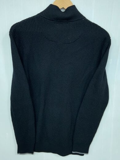 商品画像：カーディガン(厚手)/L/コットン/BLK/無地/51N15-405-09 2