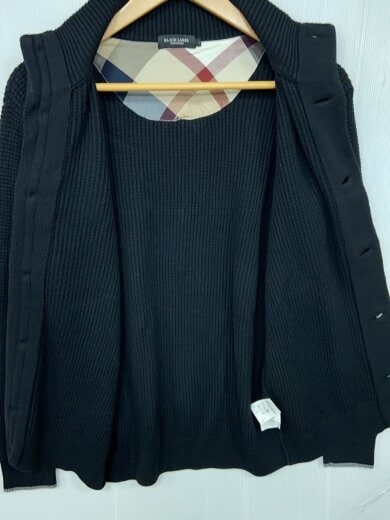 商品画像：カーディガン(厚手)/L/コットン/BLK/無地/51N15-405-09 3