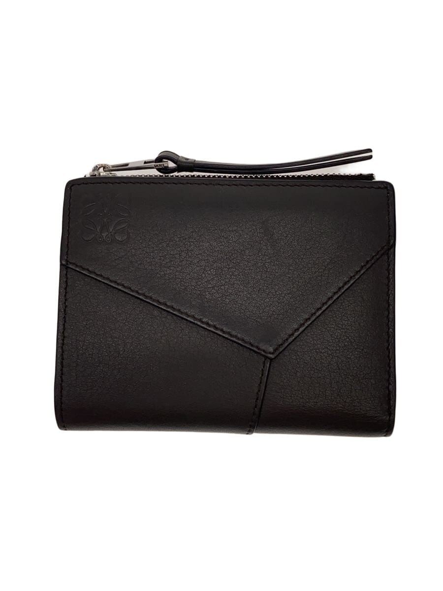 LOEWE / 2つ折り財布/レザー/BRW/無地/メンズ