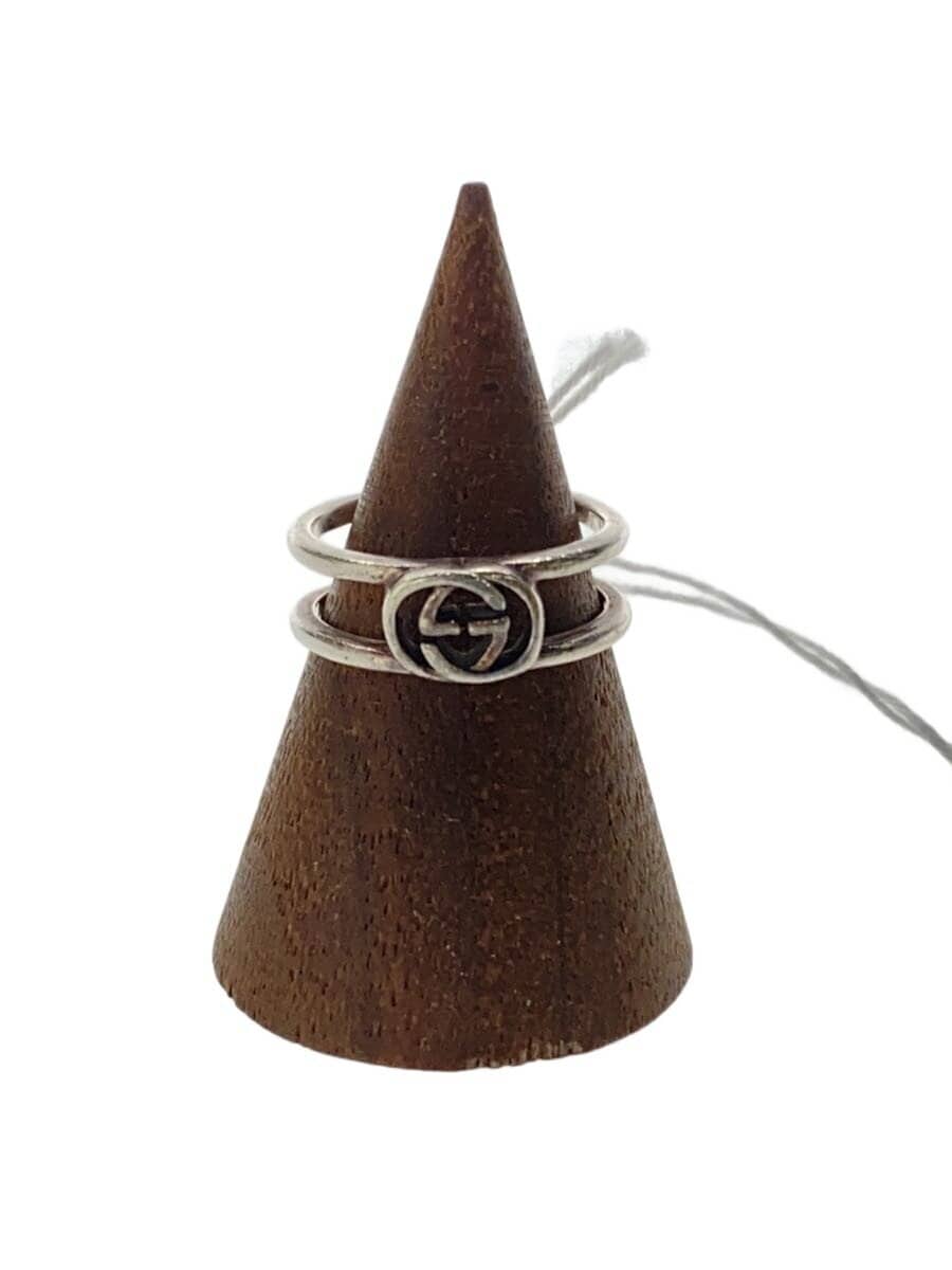 GUCCI / リング/SV925/7号/SLV/インターロッキング/オープン/傷有