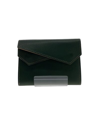 商品画像：3つ折り財布/レザー/GRN/無地/メンズ// 1