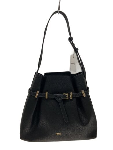 商品画像：ショルダーバッグ/レザー/BLK/AURA M DRAWSTRING// 1