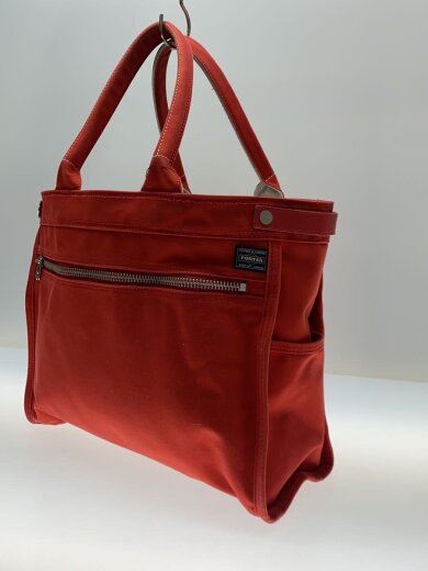 商品画像：トートバッグ/キャンバス/RED/角擦れ、汚れ有// 2
