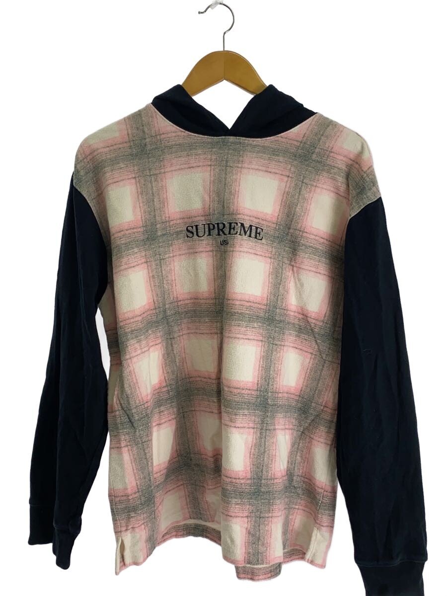 Supreme / パーカー/M/コットン/PNK/チェック