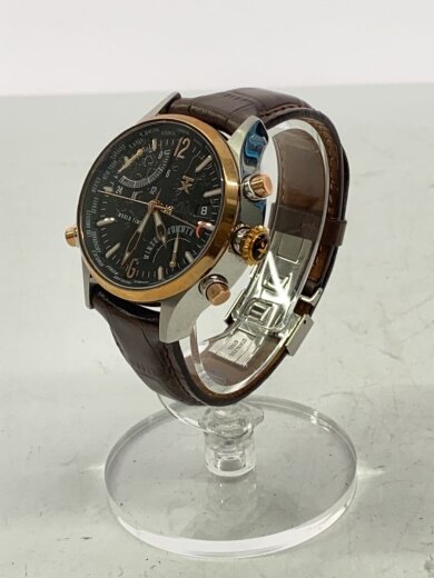 商品画像：クォーツ腕時計/アナログ/レザー/GLD/BRW/T3B831// 2