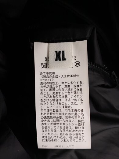 商品画像：ダウンジャケット/XL/フェイクレザー/BLK/無地/8325-199-1513 4