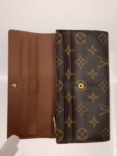 画像：LOUIS VUITTON1)ポルト・フォイユ・サラ_モノグラム・キャンバス/PVC/BRW/総柄/レディース4