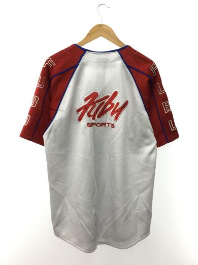 画像：FUBU半袖ベースボールシャツ/90s/USED/ポリエステル/WHT2