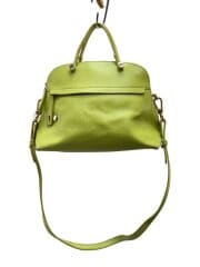 FURLA/ショルダーバッグ/レザー/GRN/剥がれキズ有