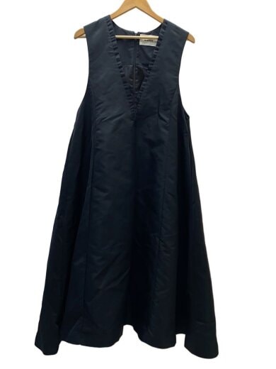 商品画像：ノースリーブワンピース/--/ナイロン/BLK/無地 1