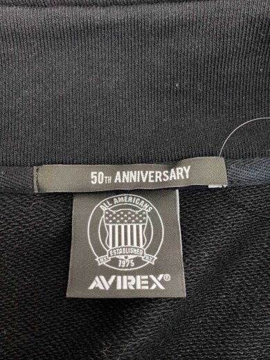 商品画像：50th//ハーフジップスウェット/M/コットン/BLK/無地/783-5230036 3