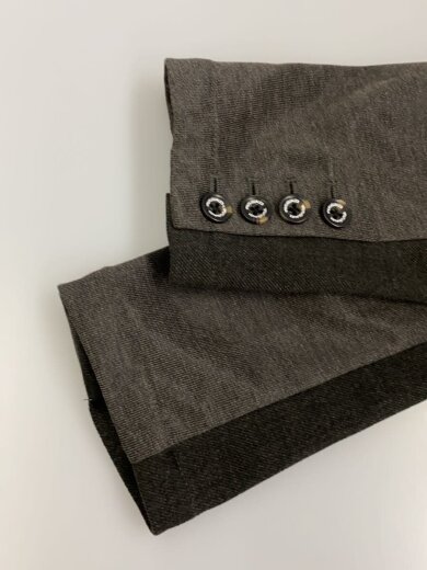 商品画像：切り替えテーラードジャケット/M/ポリエステル/GRY/無地 5