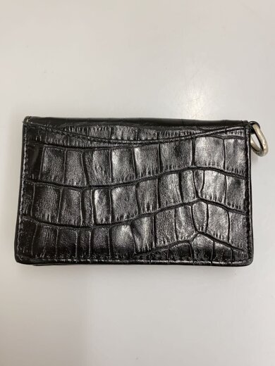 商品画像：バイカーウォレット/レザー/BLK/無地/メンズ 2