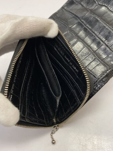 画像：CRIMIEマルチバイカーウォレット/2つ折り財布/レザー/BLK/メンズ6