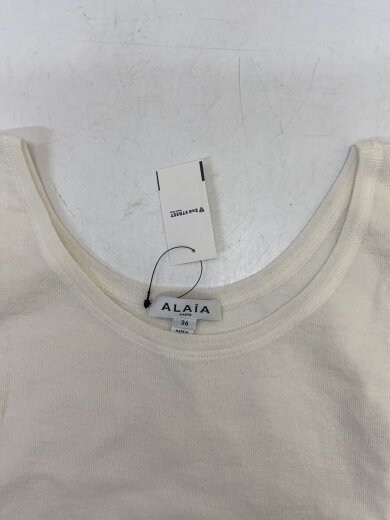 商品画像：マイクロプリーツニットタンクトップ/クロップド/36/コットン/WHT/AA9H1265K083B 7