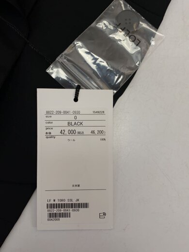 商品画像：トロピカルウールショートスリーブジャケット/0/ウール/BLK/無地/8822-209-0041-0930 4