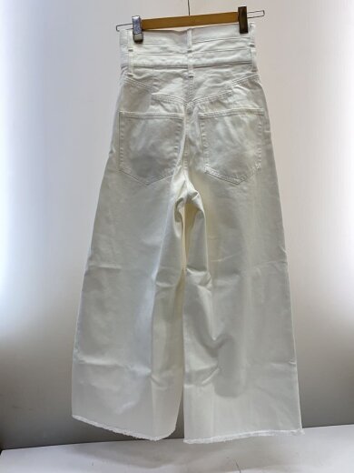 商品画像：ハイウエストワイドパンツ/36/コットン/WHT/無地/535-3230001 2