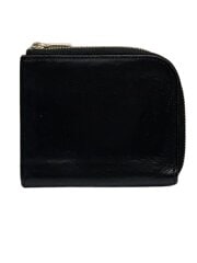 L字ラウンドジップ/財布/レザー/BLK/メンズ/