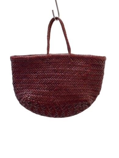 商品画像：編み込みトートバッグ/レザー/RED 1