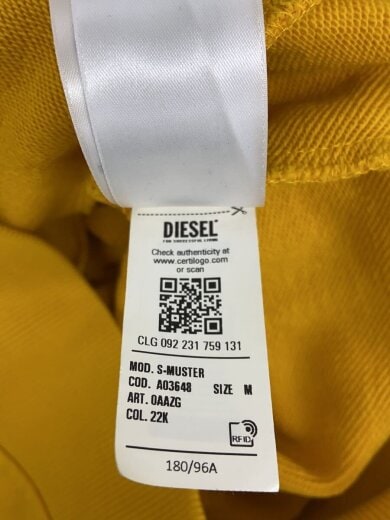 商品画像：ロゴスウェットパーカー/M/コットン/YLW/a03648 0aazg 4