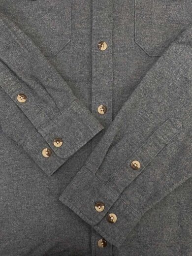 商品画像：長袖シャツ/M/コットン/GRY 7