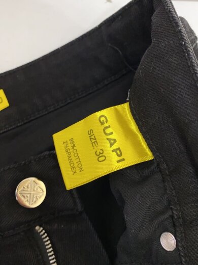 商品画像：All Black Stars Stacked Denim/スター/パンツ/30/コットン/BLK/無地 5