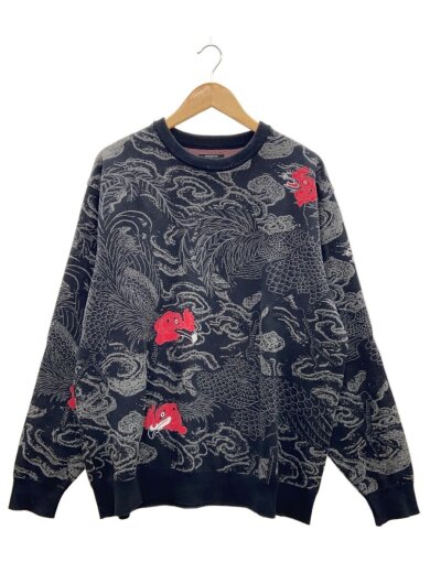 商品画像：GAKKIN BUDSPOOL/渦軍鶏ニット/XL/コットン/BLK 1