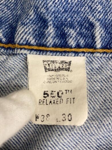商品画像：90s/550/USA製/ボトム/38/デニム/IDG/無地 5