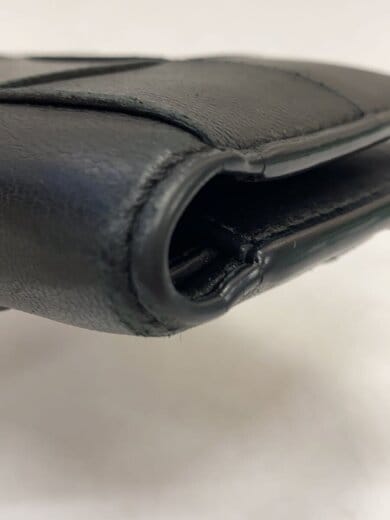 商品画像：スモールカセット二つ折りファスナーウォレット/2つ折り財布/レザー/BLK/メンズ 8