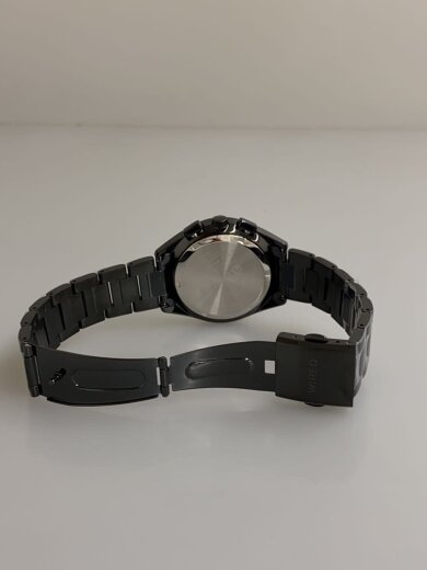 商品画像：クォーツ腕時計/アナログ/ステンレス/BLK/BLK/SS/VD57-KBH0// 4