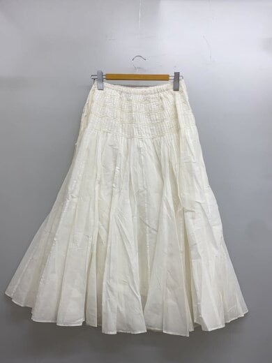 商品画像：オーガンタックスカート/FREE/コットン/WHT/無地/CL605057ER 2