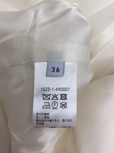 商品画像：オーガンジーコンビジャケット/S/ウール/WHT/無地/1522-1-440007// 4