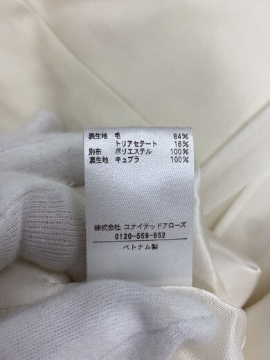 商品画像：オーガンジーコンビジャケット/S/ウール/WHT/無地/1522-1-440007// 5
