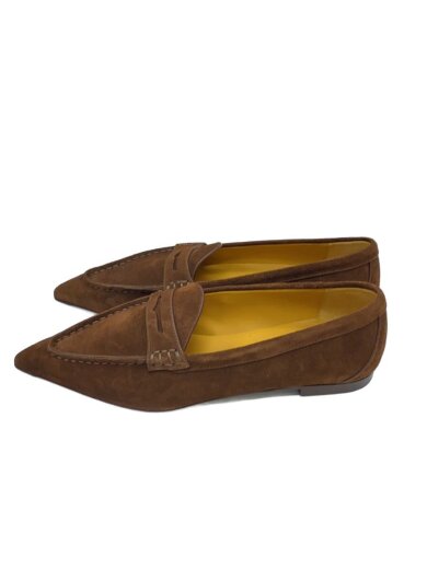 商品画像：POINTED TOE/ローファー/38/BRW/スウェード// 1