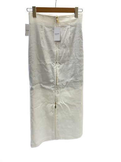 商品画像：ZIP TIGHT SKIRTS/36/ナイロン/WHT/無地/26-060-240-5100// 1
