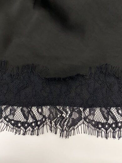 商品画像：Lace satin camisole/FREE/ポリエステル/BLK/無地/26-051-922-9010 7