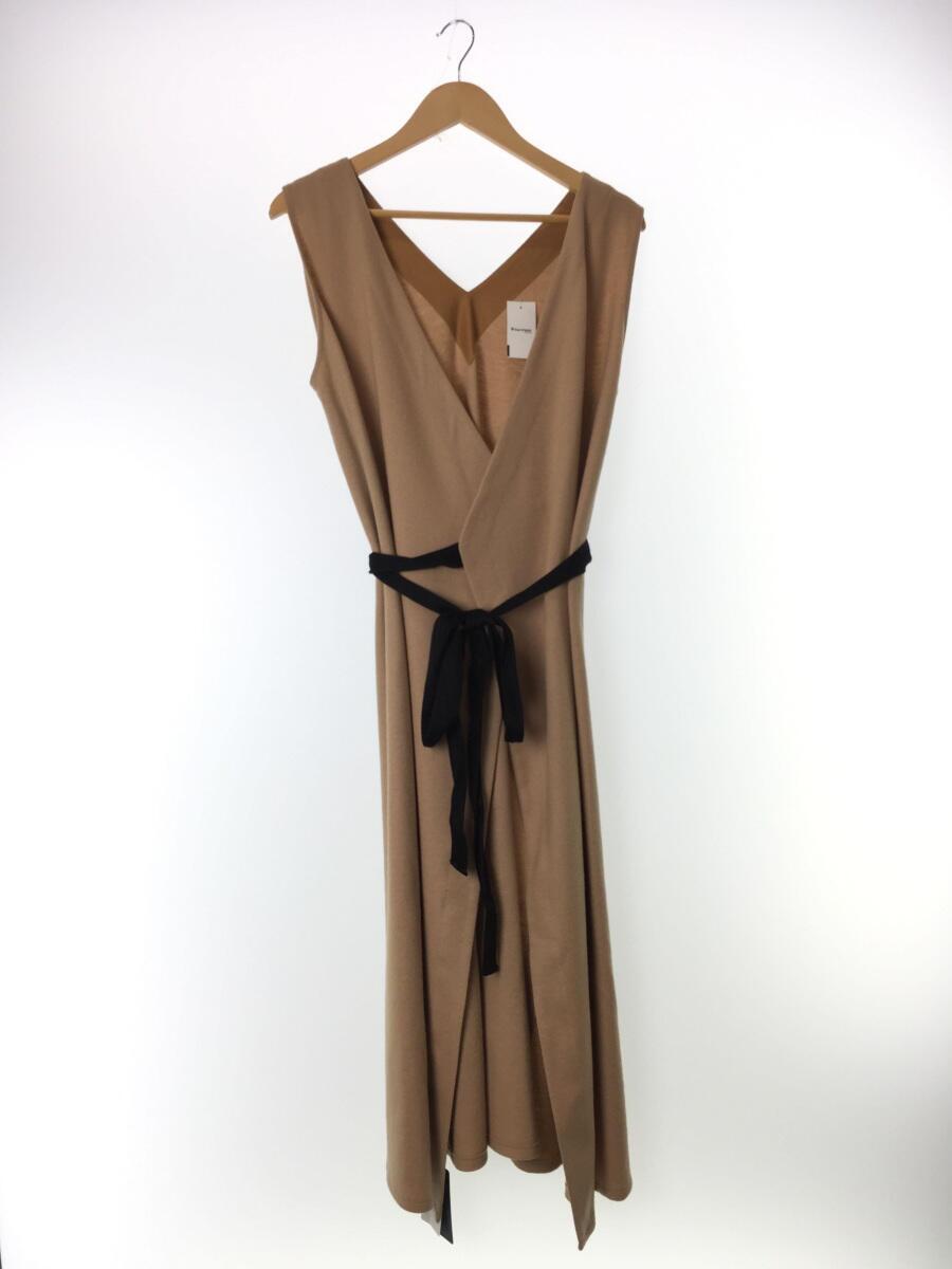 バックカシュクールワンピース ノースリーブワンピース 36 ウール Brw 無地 Mhsalumni In