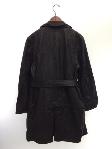 画像：Dress hippyトレンチコート/L/羊革/BLK/無地2