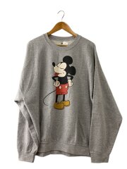 推定90～00s/ウォルトミッキー/スウェット/XXL/コットン/GRY